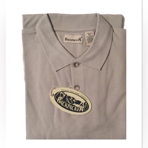 NWT BackpackeR polo shirt size XL 💯 Cotton short sleeved - Picture 3 of 10